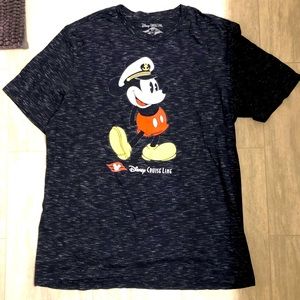 Disney Cruise Line Mens Black Short Sleeve Tshirt Size XL